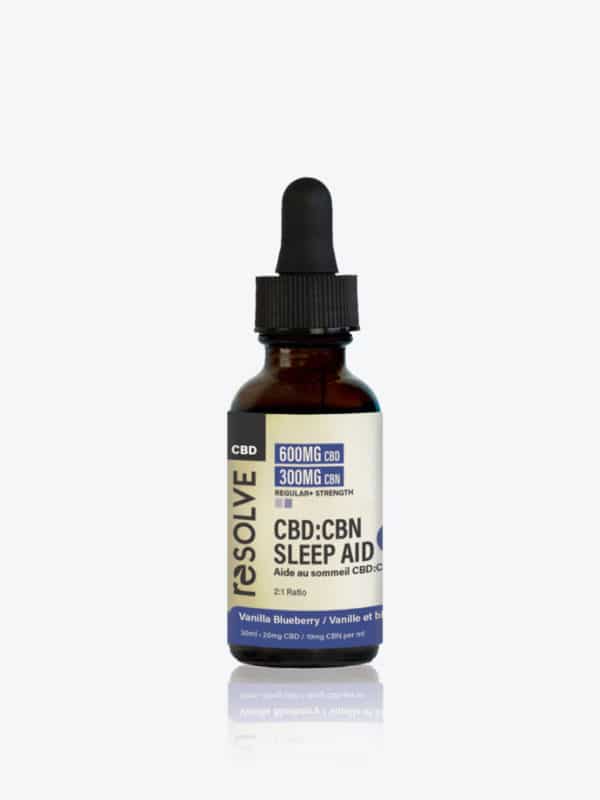 Bottle of resolveCBD CBD:CBN Sleep Aid Tincture