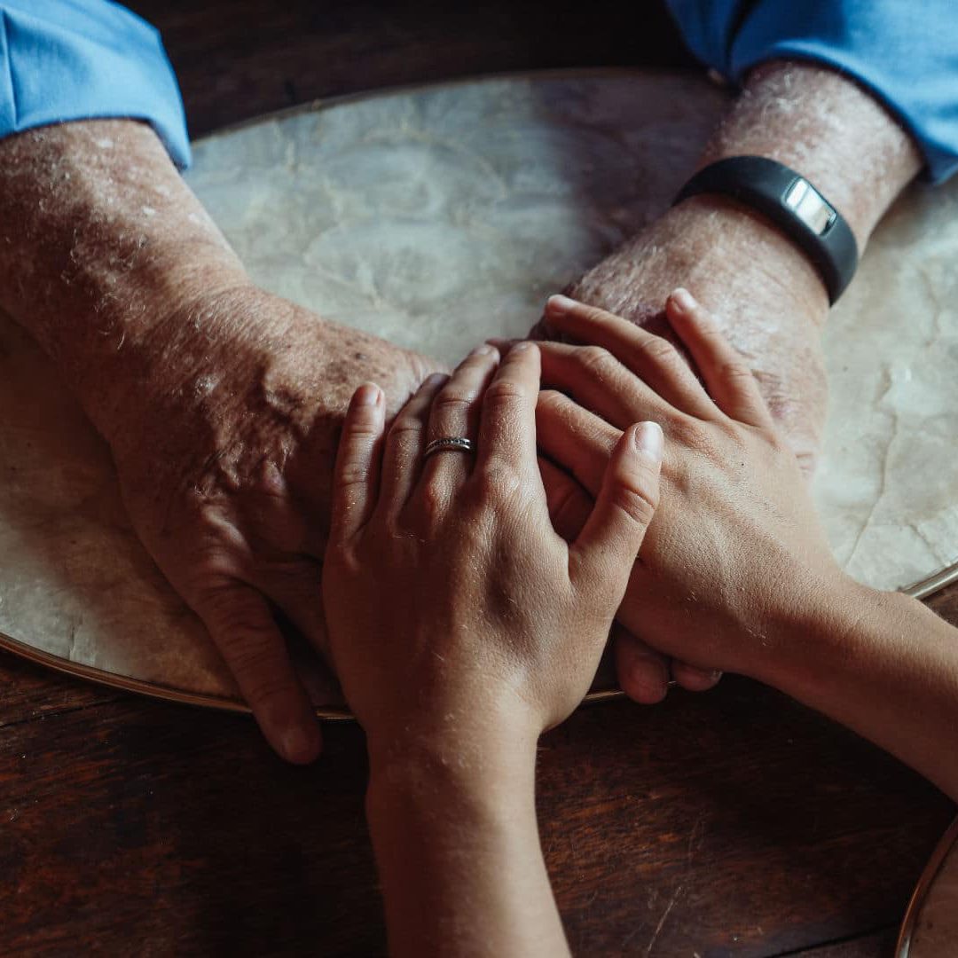 CBD and Dimentia holding hands